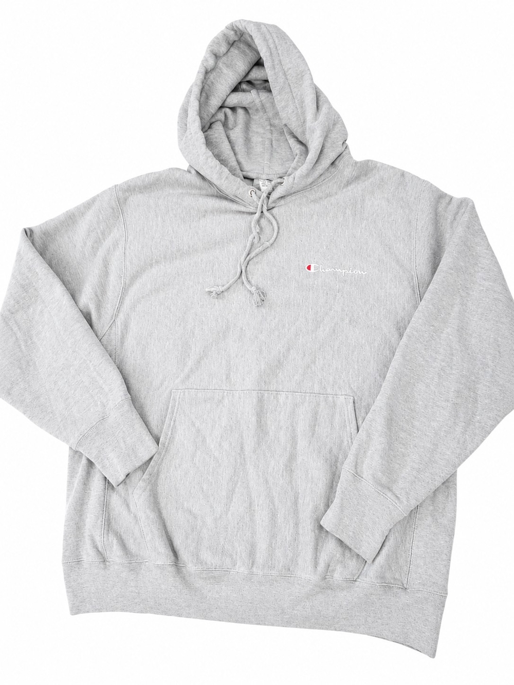 Champion Light Gray Hoodie( Large)with Small Script Logo
